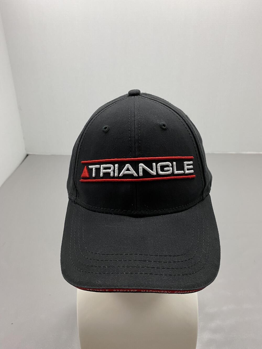 Triangle Hat Cap Strap Back One Size Black Adjustable Mens Baseball Cap